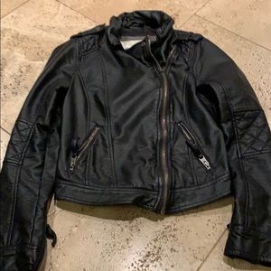Faux leather jacket